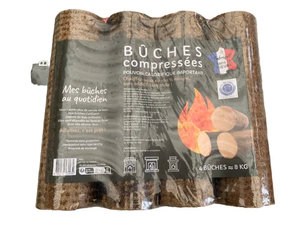 Briquettes, bûches compressées et bois densifié