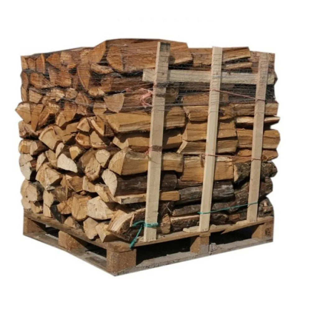 Bois de chauffage sur palette – essence, longueur et volume au choix