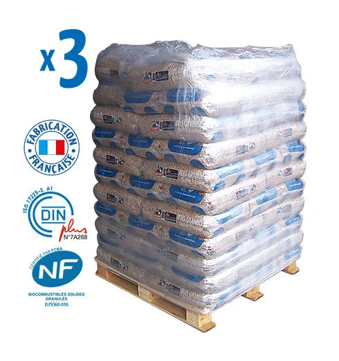 Woodstock Holzpellets – 3 Paletten, 198 Säcke à 15 kg