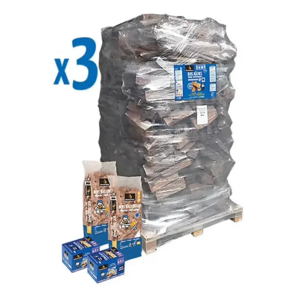 Briquettes, bûches compressées et bois densifié