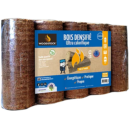 Briquettes, bûches compressées et bois densifié