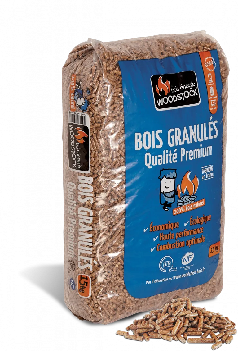 Granulés de bois – palette complète