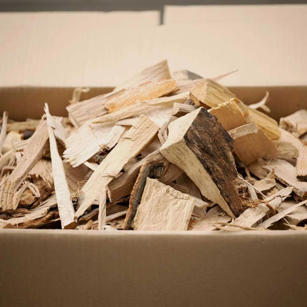 Bois d'allumage – filets, cartons et palettes