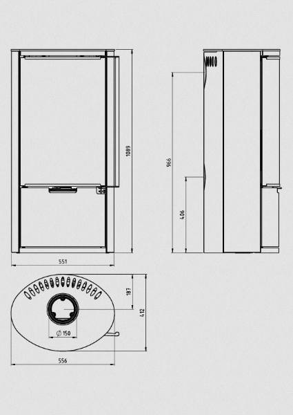 Poêle à bois Ember E-14