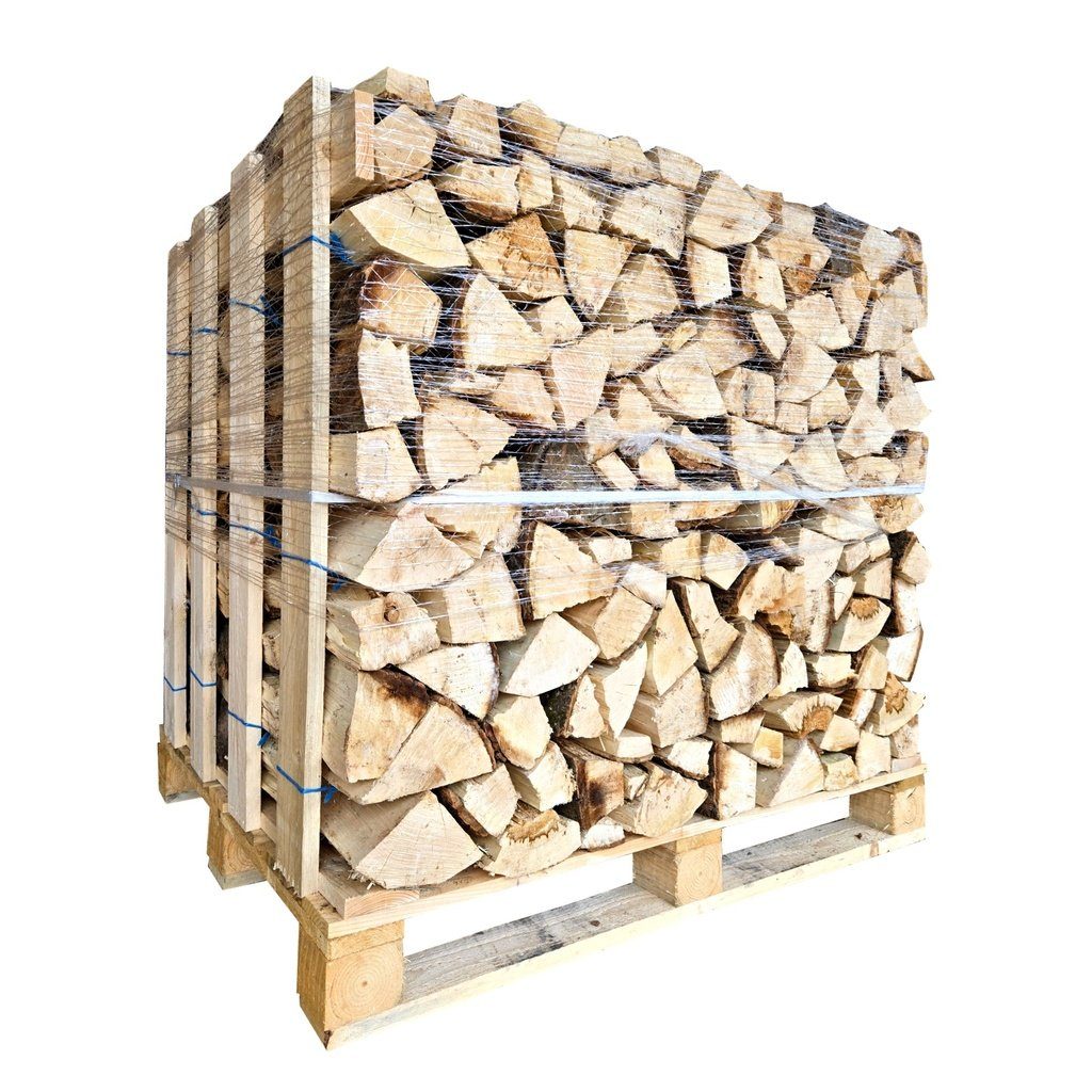 Bois de chauffage sur palette – essence, longueur et volume au choix