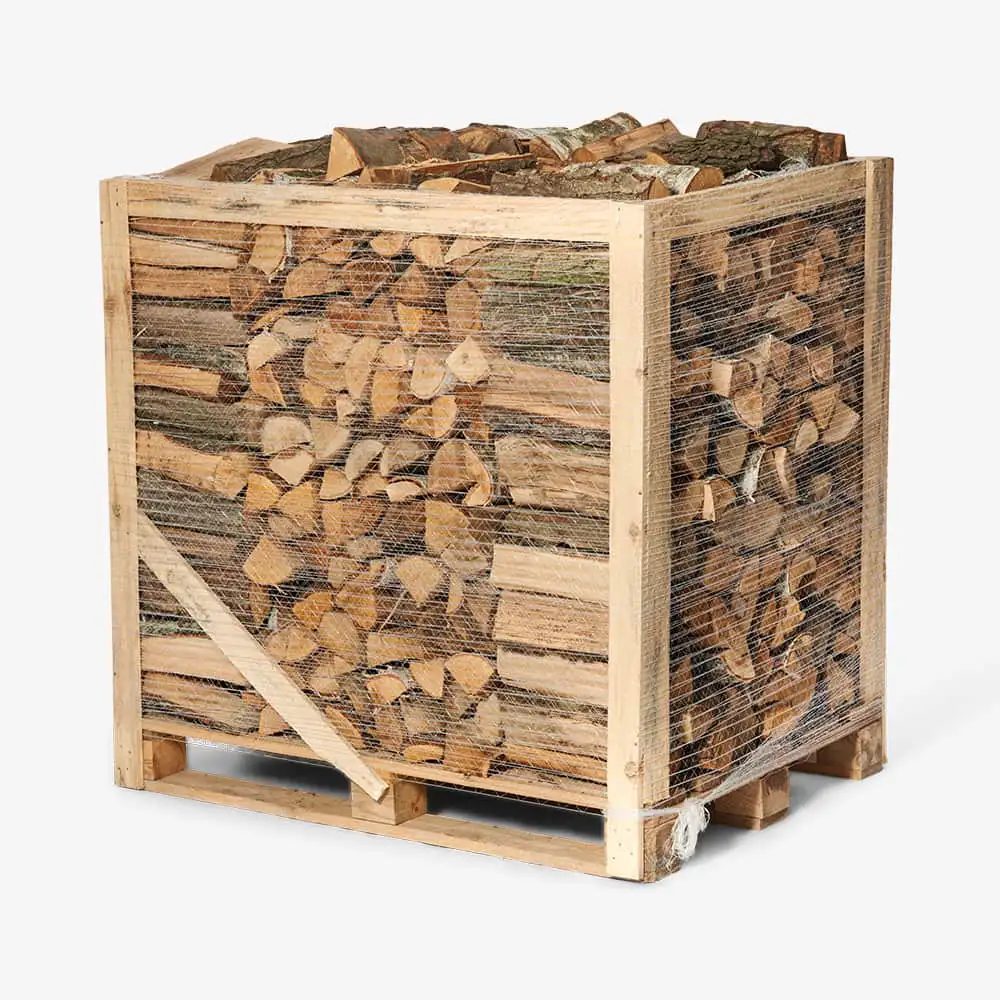 Bois de chauffage sur palette – essence, longueur et volume au choix