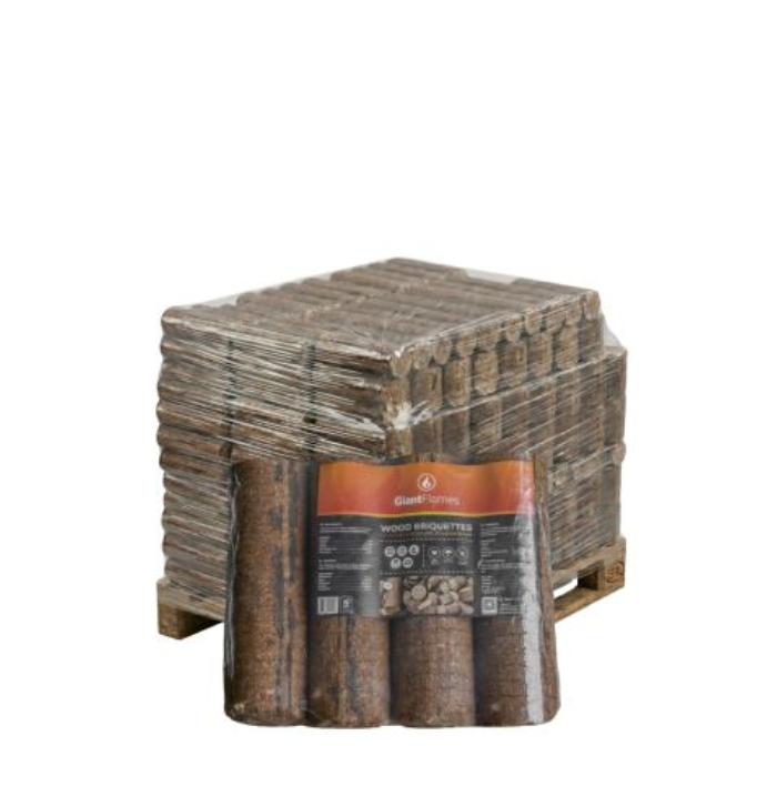 Palette de briquettes de bois Giant Flames