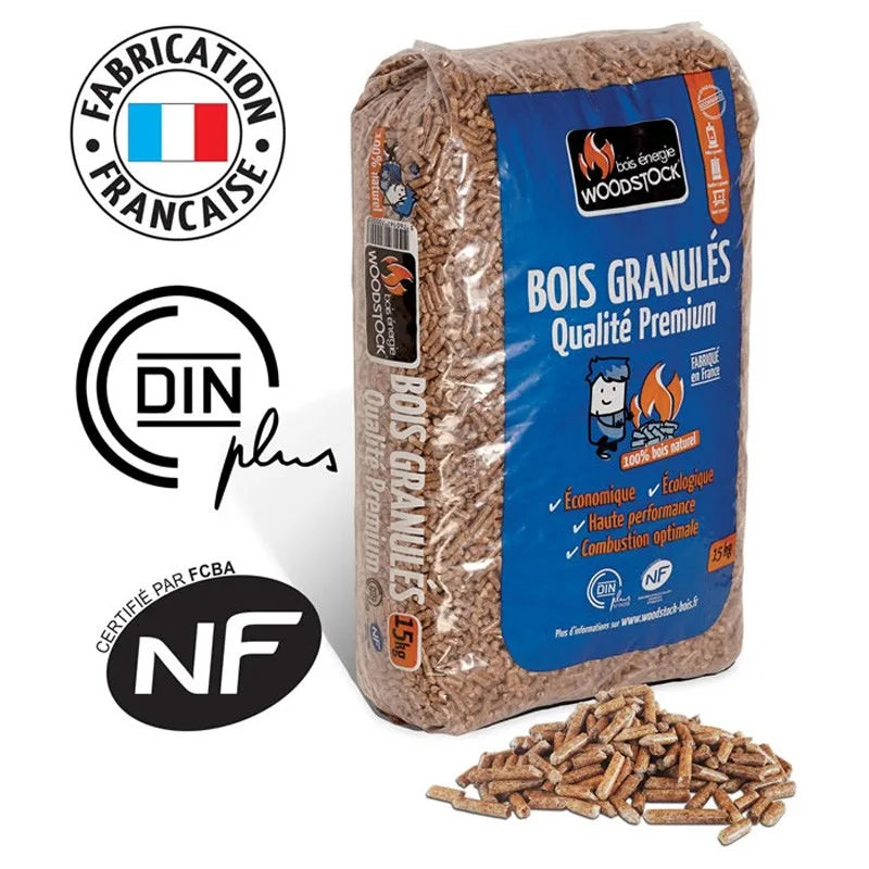 Woodstock Holzpellets – 4 Paletten, 264 Säcke à 15 kg